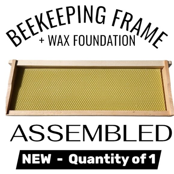 Beekeeping Equipment 5 Medium Frames + 5 Wax Foundation ASSEMBLED For Super Boxe - Picture 6 of 6